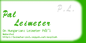 pal leimeter business card